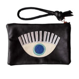 Evil Eye Protection Leather Clutch Purse