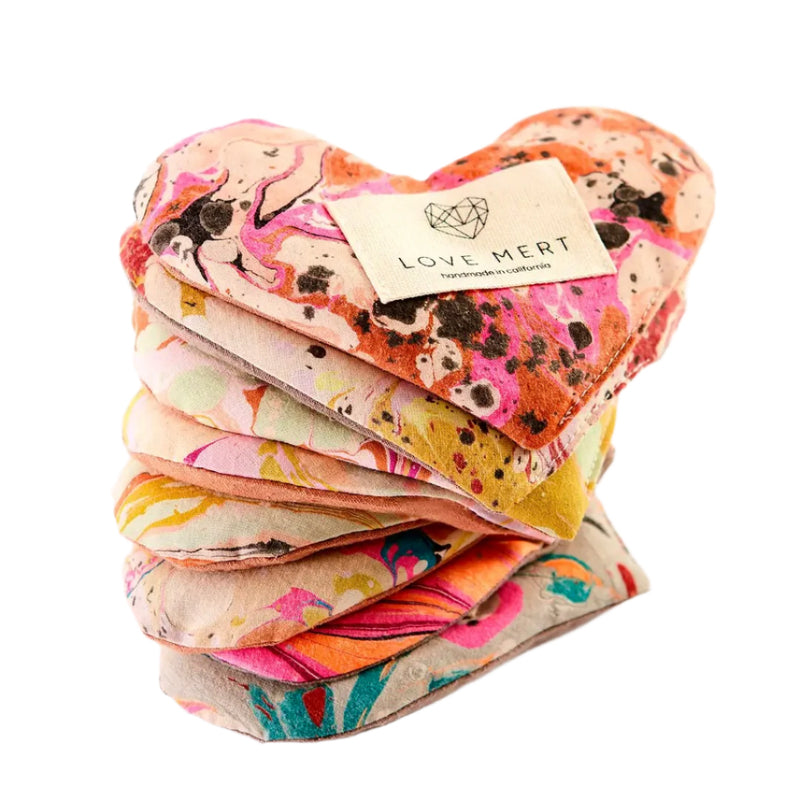 Heart Shaped Flaxseed and Lavender Eye Pillow