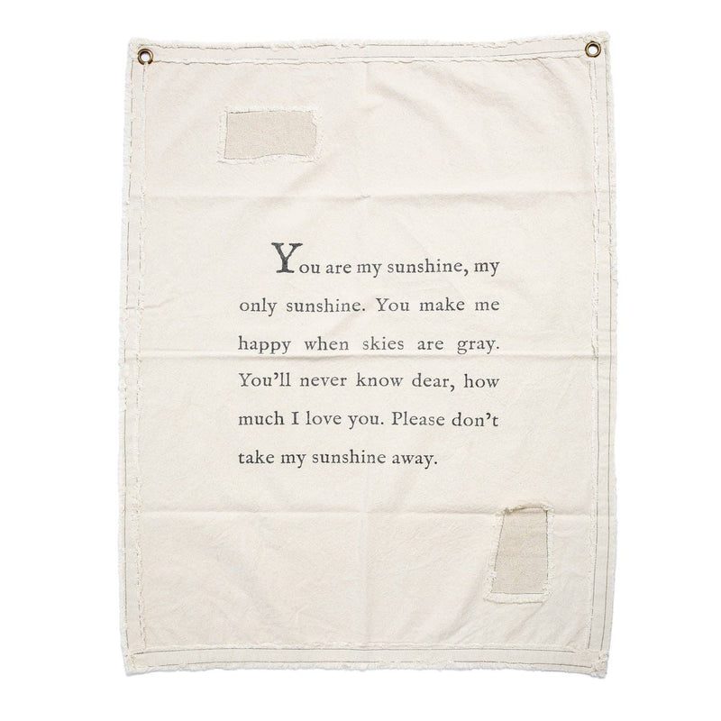 You Are My Sunshine Canvas Wall Tarp