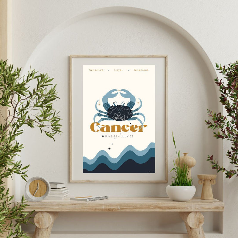 Cancer Zodiac Poster