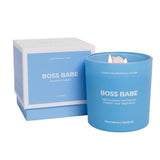 "Boss Babe" Moonstone Crystal Manifestation Candle