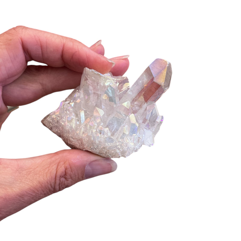 Angel Aura Quartz Crystal Cluster