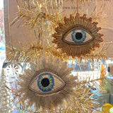 Tinsel Sequin Burst Evil Eye Ornament