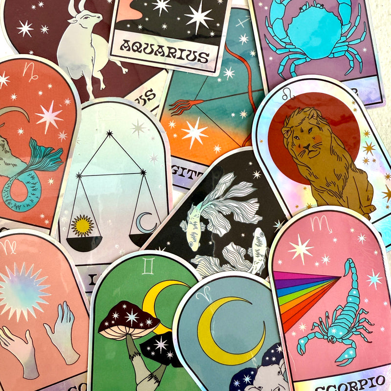 Zodiac Holographic Sticker