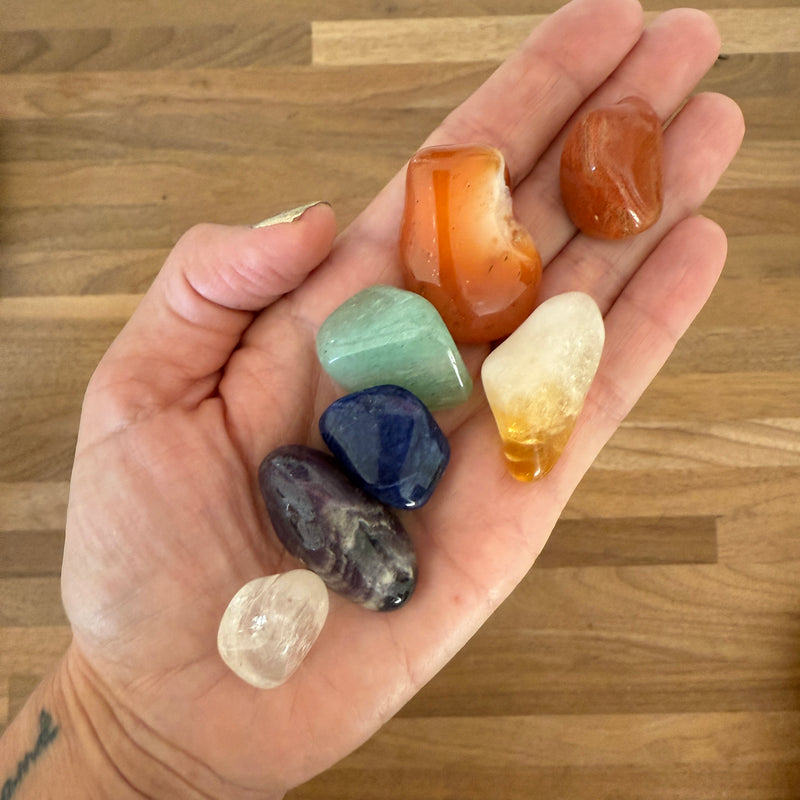 Seven Chakra Crystal and Stone Set