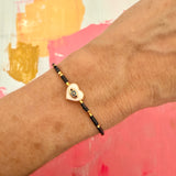 I Heart You Gemstone Adjustable Bracelet