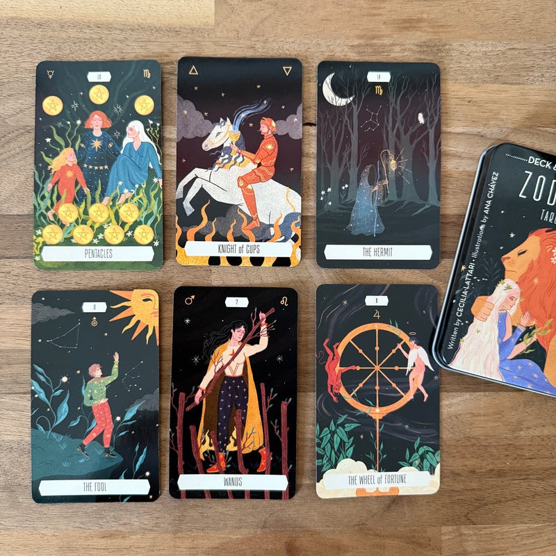 Zodiac Tarot Pocket Deck and Guidebook