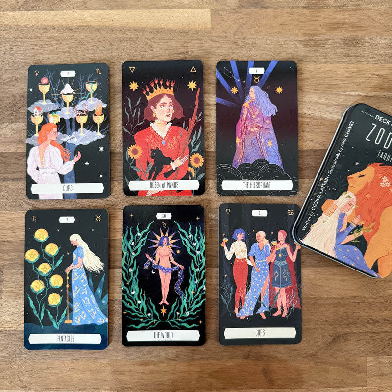 Zodiac Tarot Pocket Deck and Guidebook