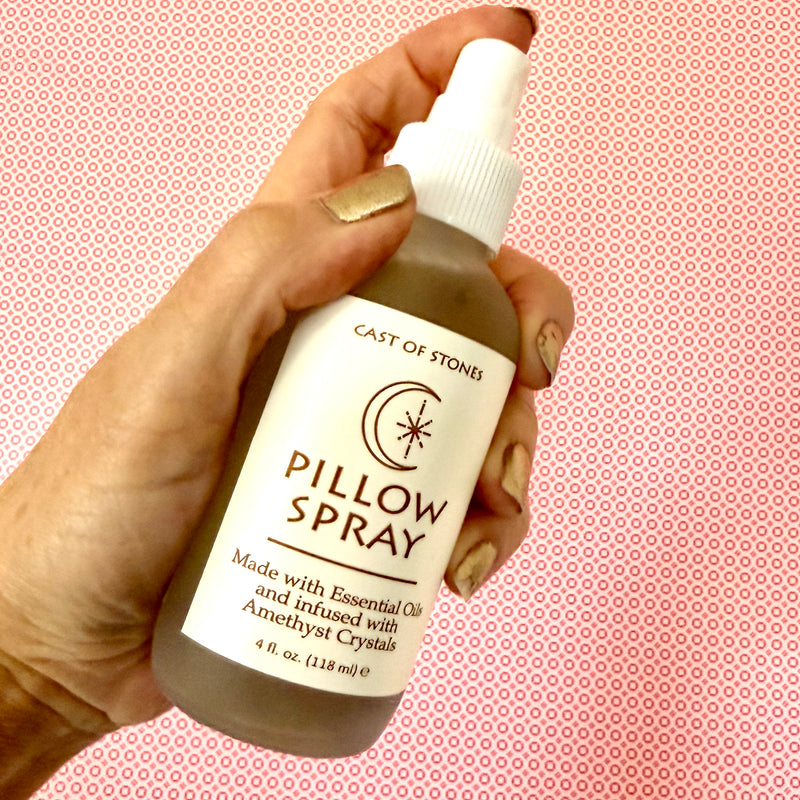 Pillow Spray with Amethyst Crystals