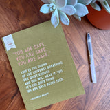 Elizabeth Gilbert You Are Safe Journal