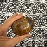 Tiger Eye Crystal Polished Palm Stone