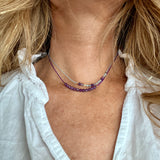 Amethyst Crystal Gemstone Necklace