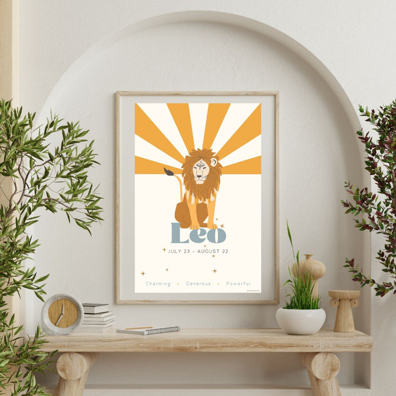 Leo Zodiac Poster