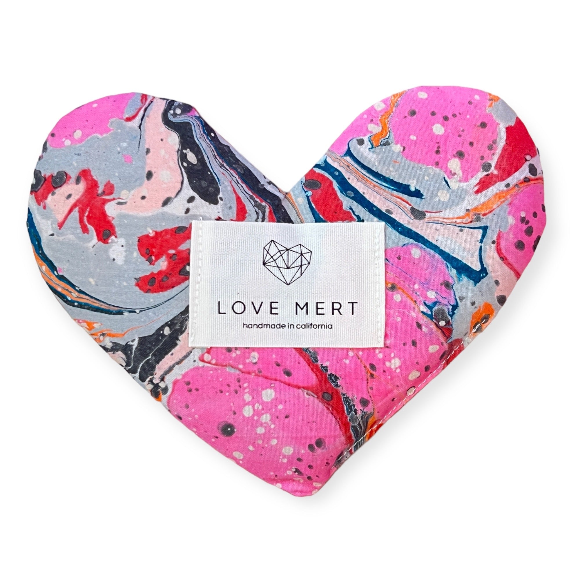 Heart Shaped Flaxseed and Lavender Eye Pillow