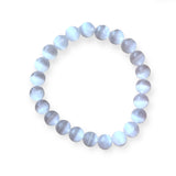 Let its gentle shimmy of a white surface do the healing and cleansing with this Selenite bracelet.