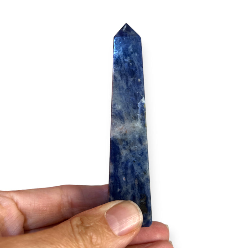 Sodalite Crystal Polished Obelisk Tower