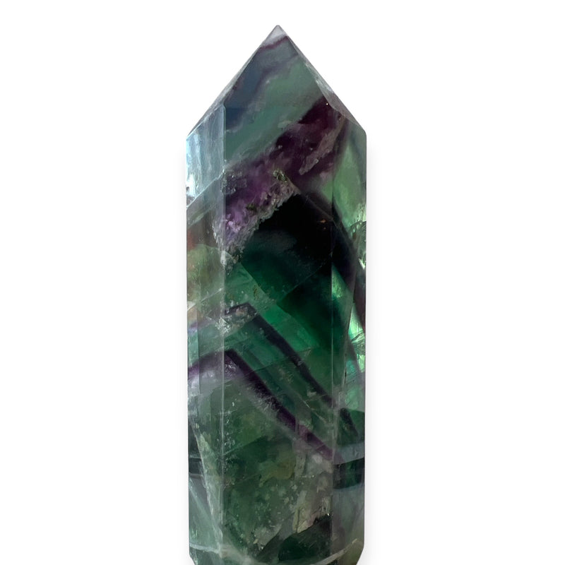 Rainbow Fluorite Crystal Tower