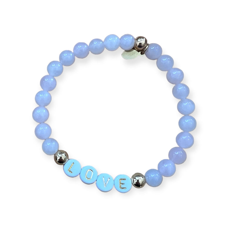 Intention Word Crystal Gemstone Bracelet