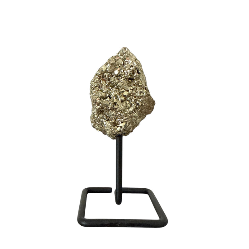 Pyrite Crystal Cluster On Stand