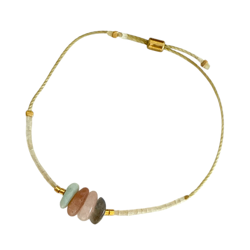 Hope + Healing Gemstone Adjustable Bracelet