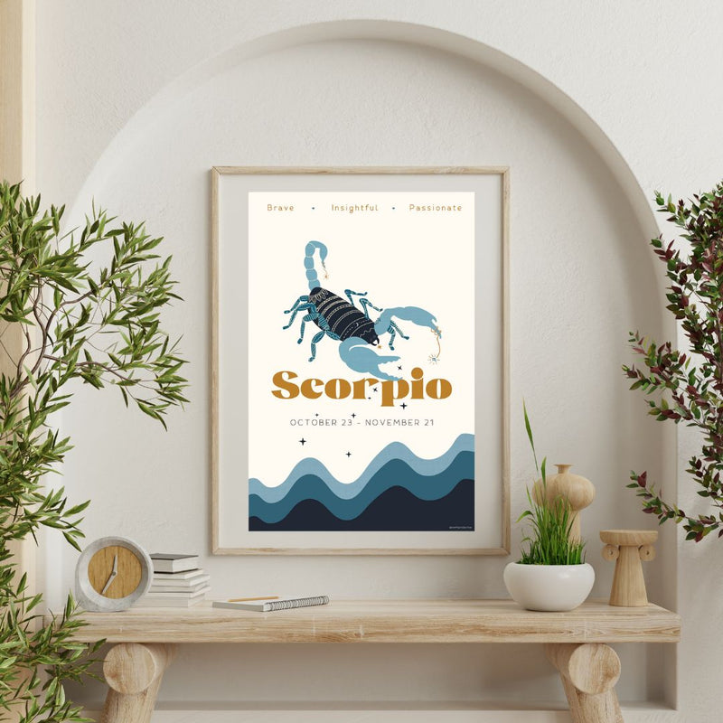 Scorpio Zodiac Poster