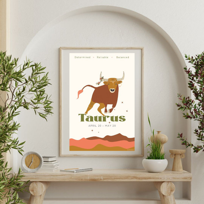 Taurus Zodiac Poster