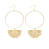 Mind's Eye Gold Hoops