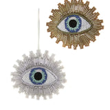 Tinsel Sequin Burst Evil Eye Ornament